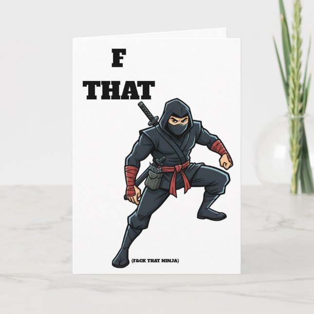 F den där Ninja-skillnadsbeviset Kort (Framsida)