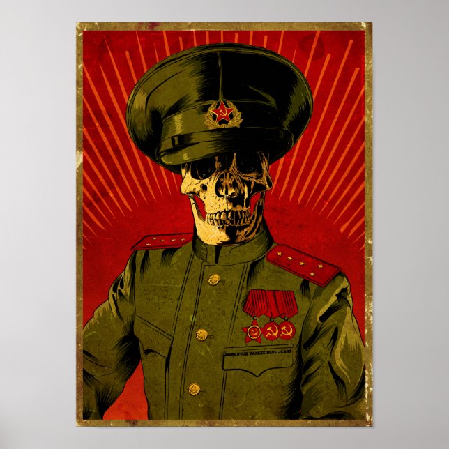 F*** Din Yankee Blue Jeans Poster (Framsidan)
