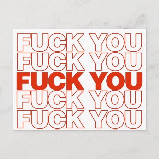 F Du parodi Vykort (Framsida)