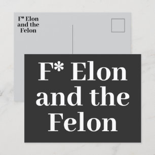 F* Elon-vykort Inbjudan Vykort