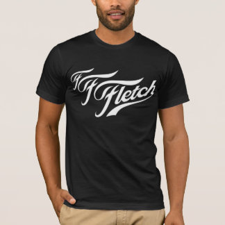 F F Fletch på svart Tee Shirt