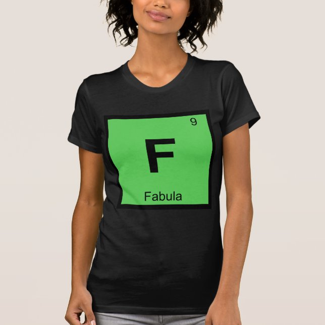 F - Fabula Filmteorikemi Periodiska Systemet T-shirt (Framsida)