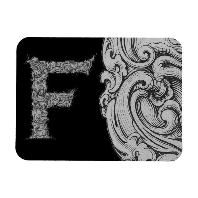 F- Falck Alphabet (Silvery) Magnet (Horisontell)