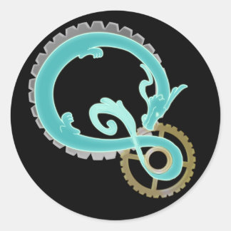 F-fästdon Runt Klistermärke