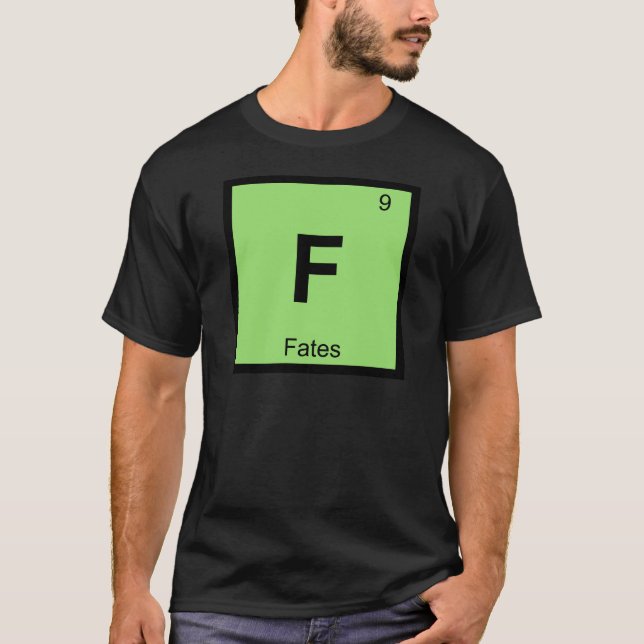 F - Fates grekiska kemip periodiska systemets symb Tröja (Framsida)