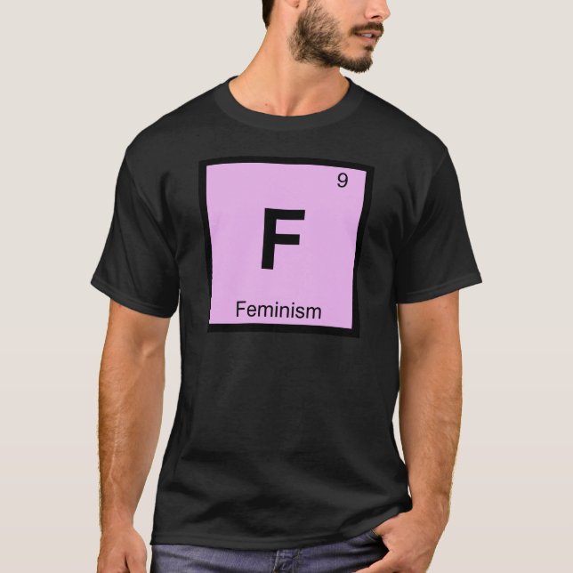 F - Feminism Filosofi Kemi Symbol Tröja (Framsida)
