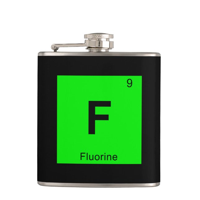 F - Fluorukemi Periodic Bord Symbol Fickplunta (Framsidan)