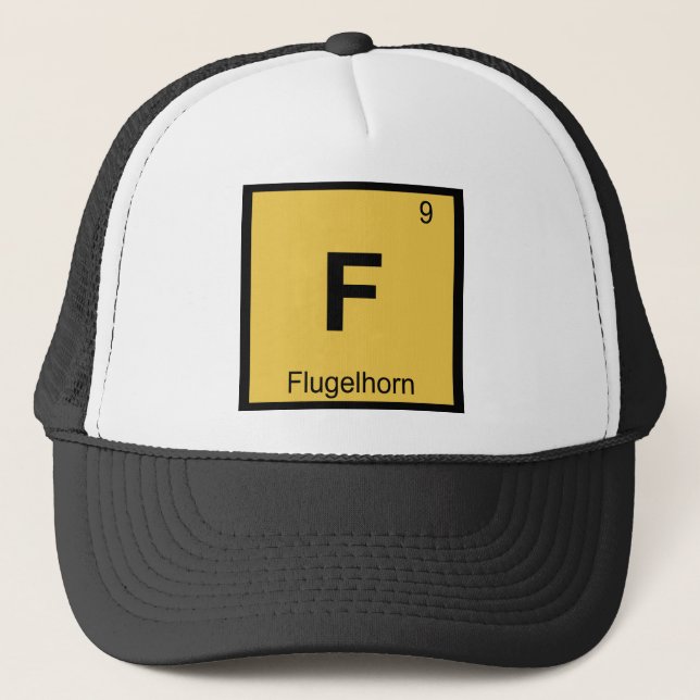 F - Flygelhorn Musik Kemi Periodiska Systemet Keps (Framsida)