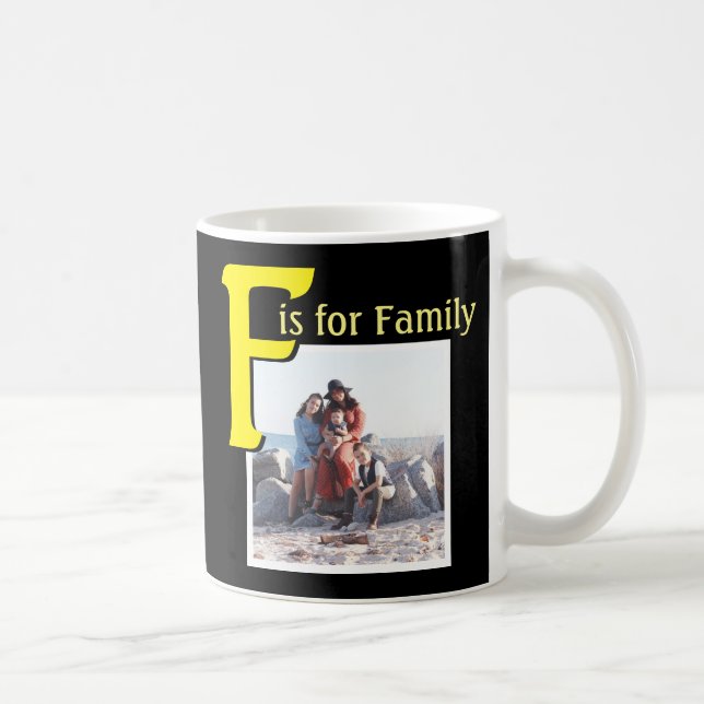 F för familj kaffemugg (Höger)