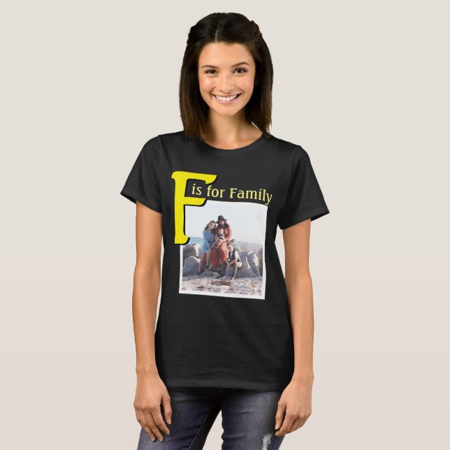 F för familjen tee shirt (Hel framsida)