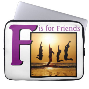 F för vänner laptop fodral