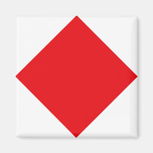 "F" (Foxtrot) Signalflaggor Magnet