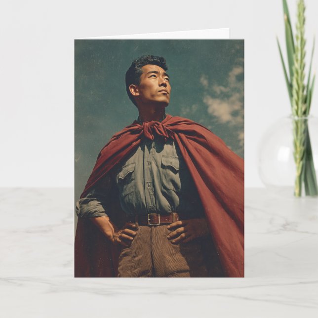 (F) Hjälte Pappa Kort (Framsida)