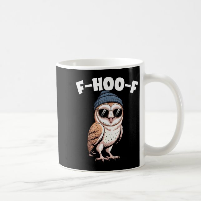 F-hoo-f Funny Bird Meme Graphic  Kaffemugg (Höger)