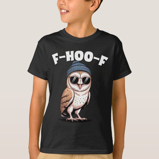 F-hoo-f Funny Bird Meme Graphic  T Shirt (Framsida)