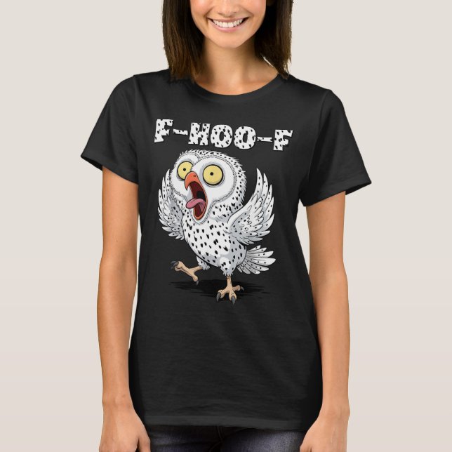 F-hoo-f Owl Meme – Funny Screaming Owl Bird Meme G T Shirt (Framsida)