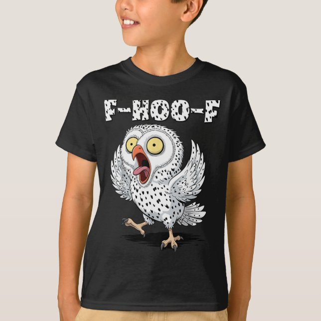 F-hoo-f Owl Meme – Funny Screaming Owl Bird Meme G T Shirt (Framsida)