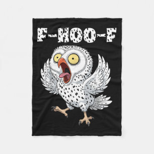 F-hoo-f Ugglor Meme – Rolig Skrikande Uggle Fågel Fleecefilt