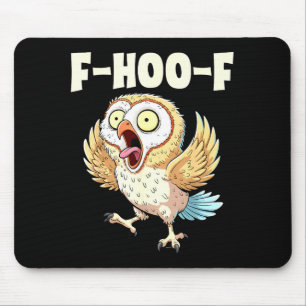 F-hoo-f Ugglor Meme – Rolig Skrikande Uggle Fågel Musmatta