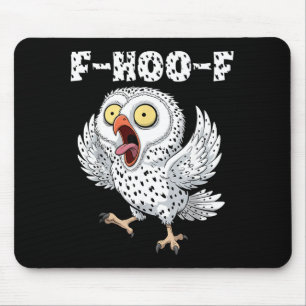 F-hoo-f Ugglor Meme – Rolig Skrikande Uggle Fågel Musmatta