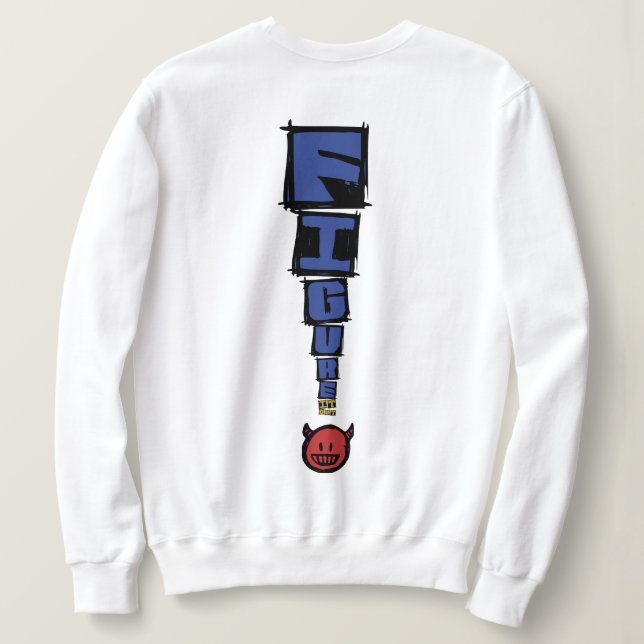 F.I.O. “Devil Emoji” Sweatshirt Light  T Shirt (Design baksida)