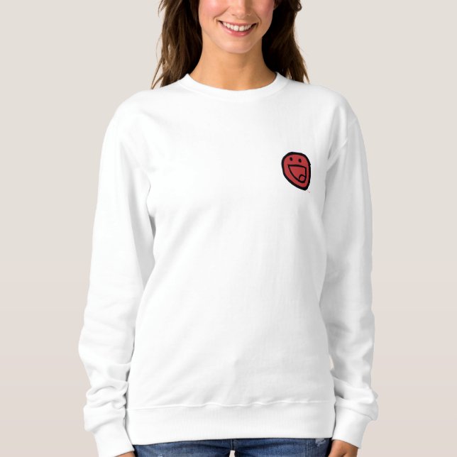 F.I.O. “Happy Emoji” Sweatshirt Light  T Shirt (Framsida)