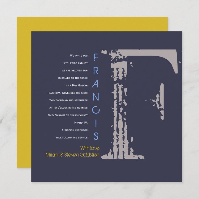 F Inbjudan till den första insamlingen Fladdermus  (Fram/baksida)