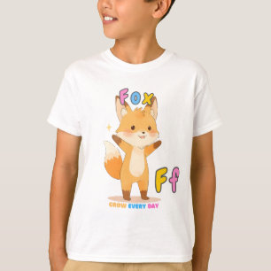 "F is for Fox" Alphabet Tee - Groda varje dag
