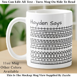 F**k Det här jävla Gömt meddelandet 144BW Lustigt  Kaffemugg