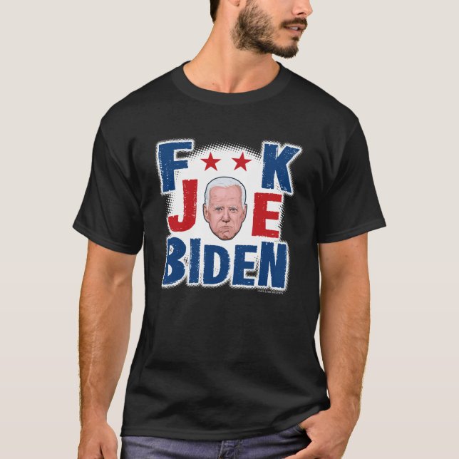 F**K JOE BIDEN Black T-Shirt (Framsida)