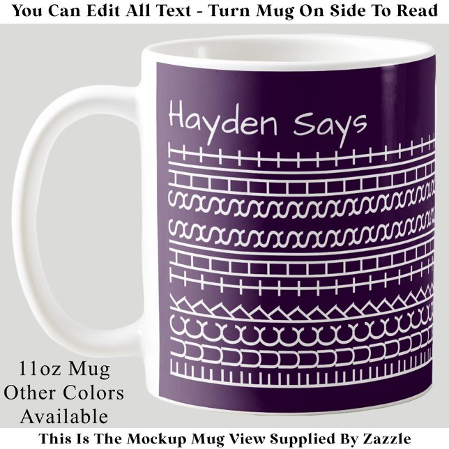 F**k This Shit-Hidden Message 144WP Funny Work Cof Kaffemugg (Skapare uppladdad)