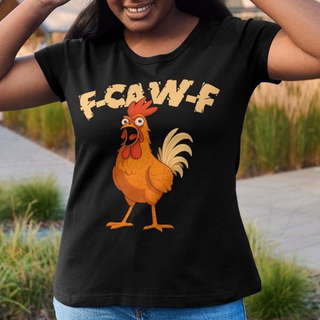 F-KAK-K! Rolig Chockad Tupp Kyckling T Shirt (Skapare uppladdad)