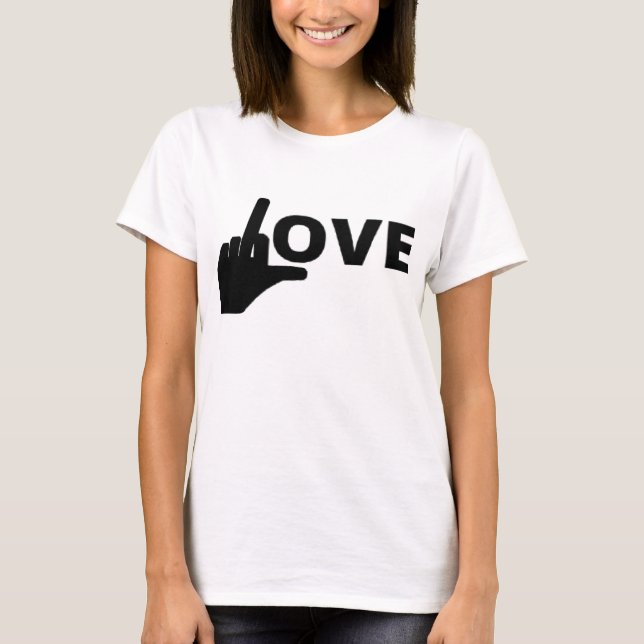 f-kärlek tee shirt (Framsida)