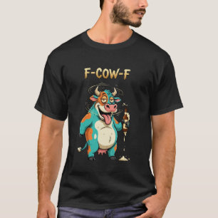 F-Ko-F Rollig Ko Tecknad Serie Öl Skämt Berusad Be T Shirt