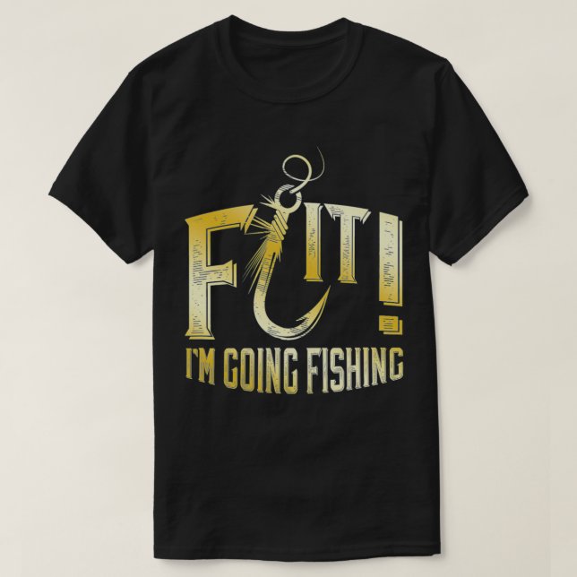 F Krok, jag ska fiska ord i lek T Shirt (Design framsida)