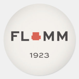 F L + M M 1923 RUNT KLISTERMÄRKE