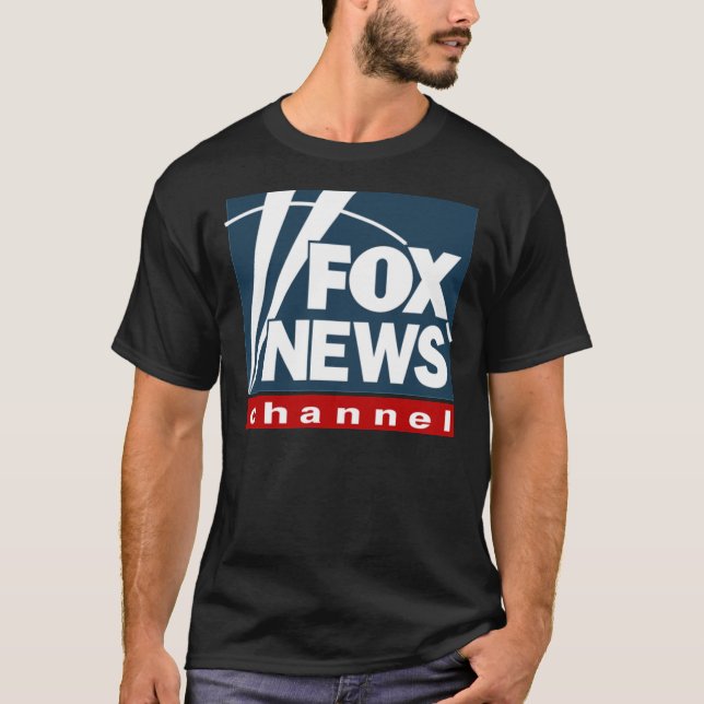 F O X NEWS Logotyp Classic T-Shirt (Framsida)