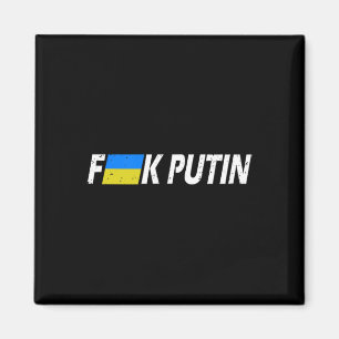 F Putin Ukraina Flagga Magnet
