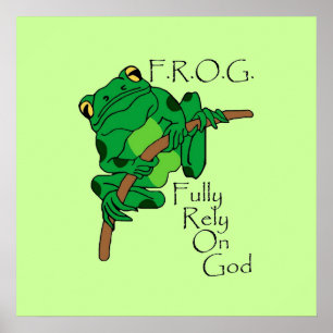 F.R.O.G. är helt beroende av Gud #1 Poster