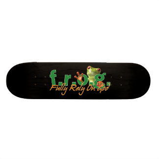 F.R.O.G.Skattbord Skateboard Bräda 20 Cm