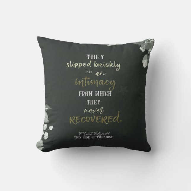 F. Scott Fitzgerald Quote Pillow Kudde (Framsida)