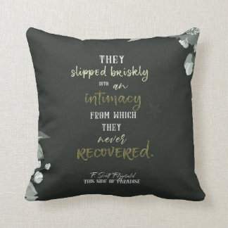 F. Scott Fitzgerald Quote Pillow Kudde
