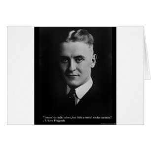 F Scott Fitzgerald Tender Curiosity Gifts & Tees Hälsningskort