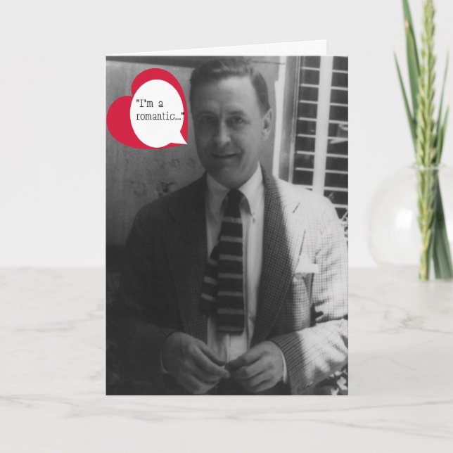 F. Scott Fitzgerald valentin Helgkort (Framsida)