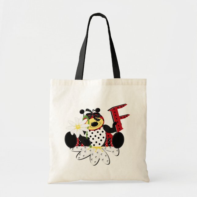 F Tote Bag Tygkasse (Framsidan)