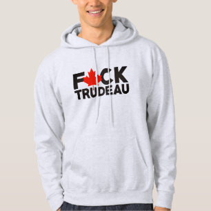 F Trudeau lustiga kanadensiska truckers anti Justi Hoodie