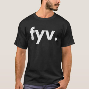 F.V. Fayetteville Arkansas flygplatskod FYV T Shirt