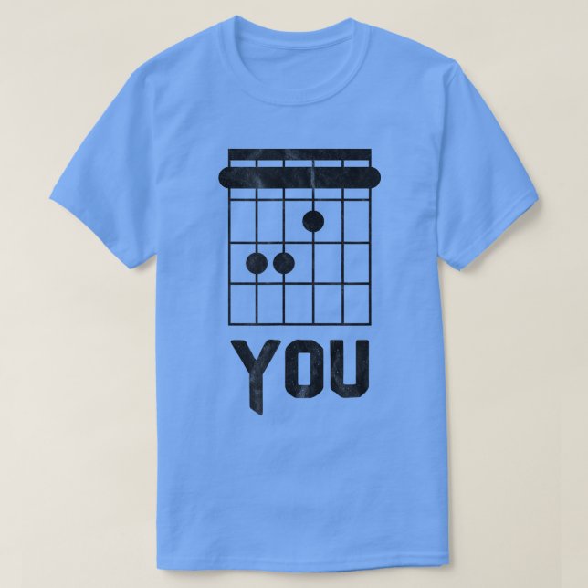 F You Guitar Chord Chart Funny Guitarist Tee 724 (Design framsida)