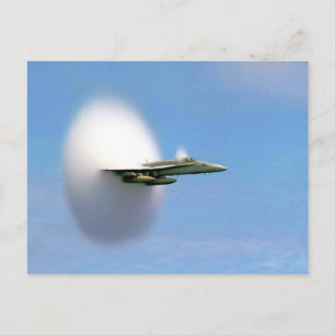 FA-18 Hornet Breaking Ljud Barrier Vykort