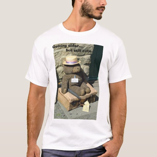 Få äldre, men stilla cute. tee shirt (Framsida)